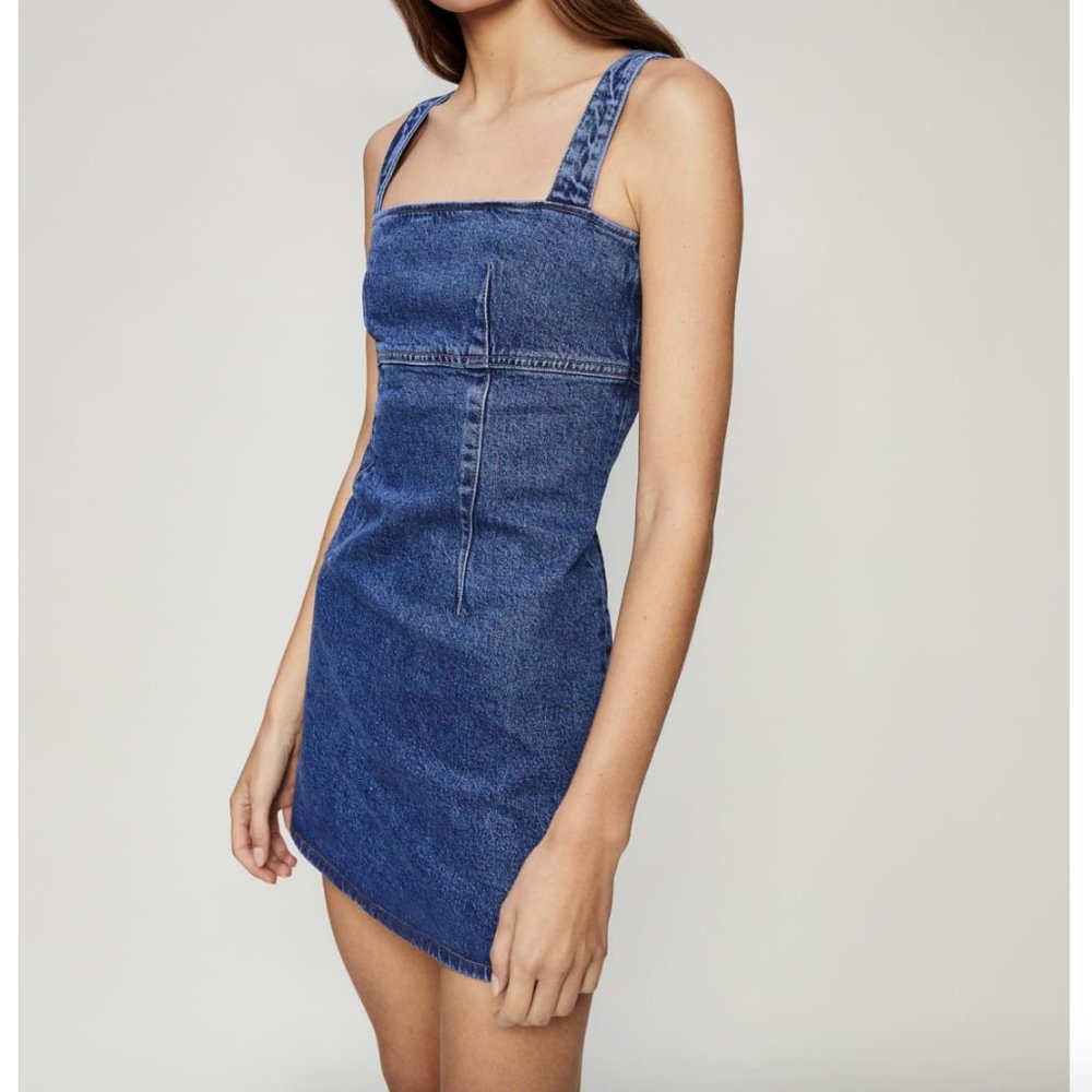 Reformation Lizzie Sleeveless Denim Dress